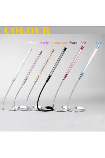 Choice Silver Metal Material USB LED Lights Book Lamp 10LEDs Flexible Book Reading Light Table Lamp for Not
