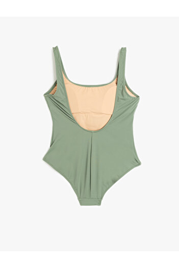 Koton Μαγιό με χοντρό λουράκι U Neck Fit