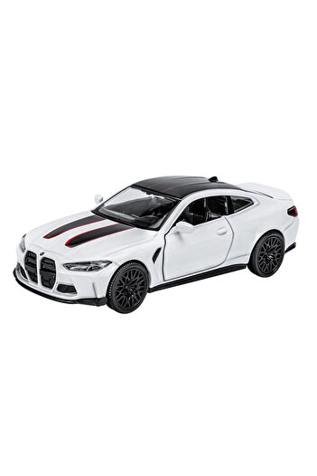 Choice White 1/36 BMW M4 CSL Alloy Toys Car Model High Simulation Metal Genuine Door Opened Pull Back Funct