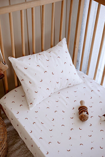 TBA COLLECTION Baby Size Elastic Sheet Set |   Boho Moons