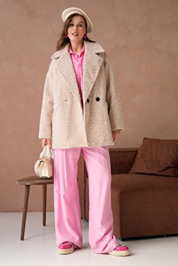 VOLT CLOTHİNG Women's Lined Wool Blazer Jacket