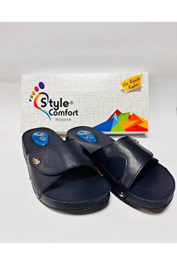STYLE COMFORT Papuci ortopedici Hallux Valgus cu talpă anatomică, proeminență osoasă și pinteni călcâi, cu velcro Schwjl.03