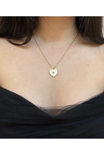 Store Women's Necklace Stainless Steel Heart Figured Romantic Valentine's Day Gift