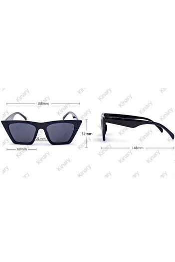 Kinary Uv400 Kadın Güneş Gözlüğü 2’li Set 1009 Siyah&kahve Rengi
