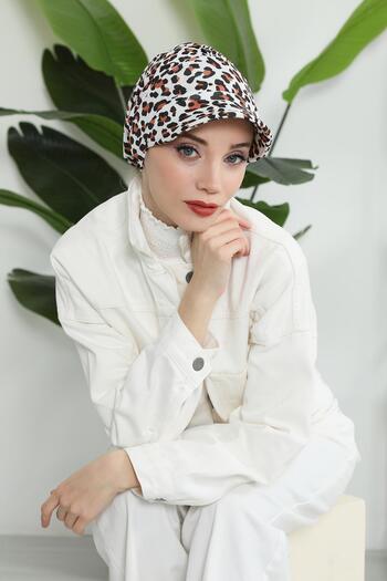 Aisha's Design Καπέλο με σχέδιο από χτενισμένο βαμβάκι - Μπόνε, B-73YD