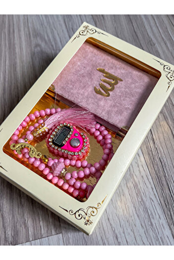 AYHANHOME 6-Piece Gift Dowry Set - Yasin Juzu, Prayer Beads and Stone Zikrmatik