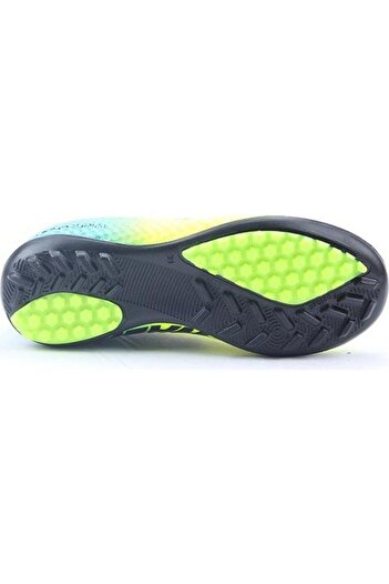 Walked Super Mercury Erkek Dişsiz Çim Halısaha Futbol Ayakkabısı 401 Sarı Turkuaz