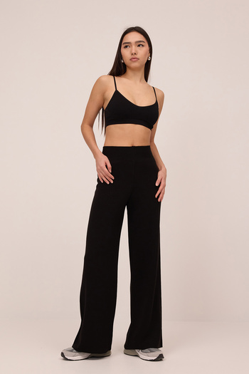 Addax High Waist Knitwear Wide Leg Pants Pn9383