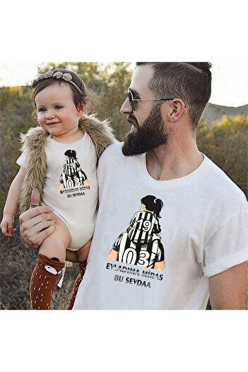 venüsdijital Ασπρόμαυρο μπλουζάκι Dad Girl - Zıbın Gözken Η τιμή είναι για 1 τεμάχιο