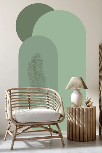 Piksel Grafik Feather Bohemian 3-Piece Blocks Wall Sticker