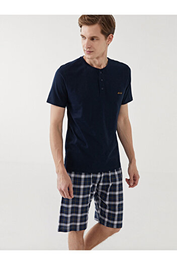 LC Waikiki Standard Fit Men's Pajama Set with Shorts