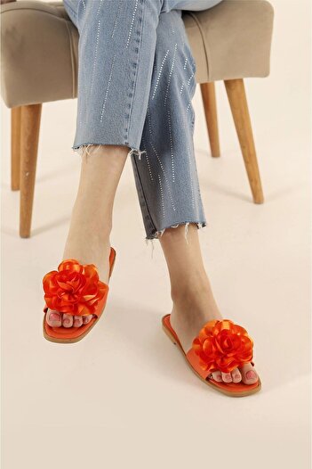 StWenn Women's Slippers Sandals - Comfortable Light Sole, Floral Detailed Summer