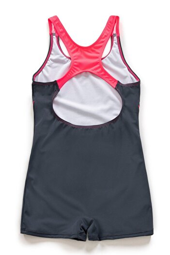 Endeep Girl's Gray Swimsuit