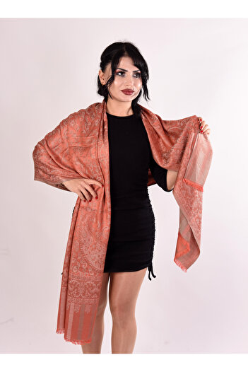 K&B PASHMINA Cashmere Shawl |   Orange |   70*180cm |   Good Quality and Stylish Design