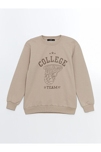 LC Waikiki Crew Neck Long Sleeve Printed Boys' Sweatshirt
