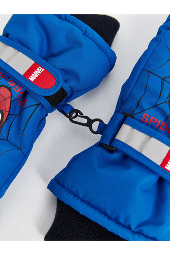 LC Waikiki Blue Printed Boy's Gloves