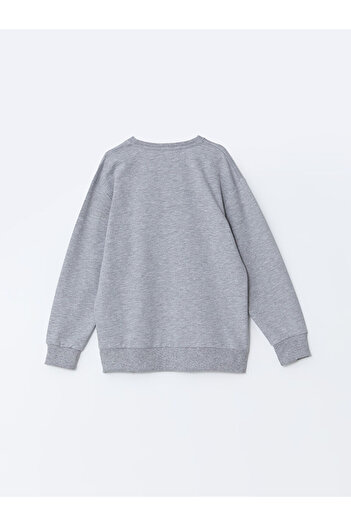 LC Waikiki Crew Neck Long Sleeve Printed Girl's Sweatshirt