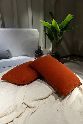 OTEXSA 4 Layer Tile Muslin Pillow - 50X70Cm 2 Pieces