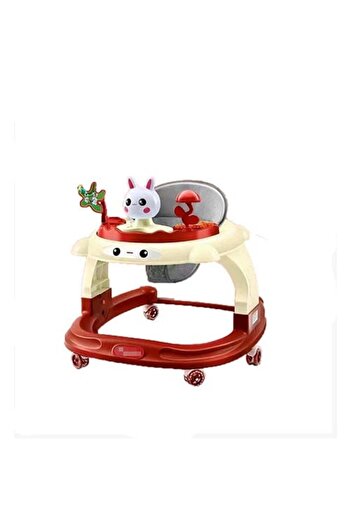 IQTENA Foldable Baby Walker with Adjustable Height, Music, and Toys