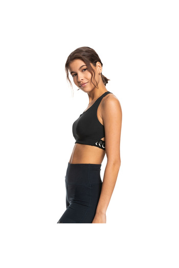 Roxy Bold Moves J Tops Women's Black Fitness Bra Women's Fitness Bra Erjkt03985