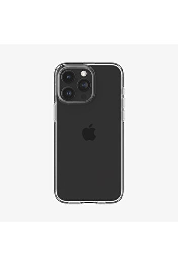Spigen iPhone 15 Pro Max Kılıf Liquid Crystal 4 Tarafı Tam Koruma Crystal Clear - ACS06557