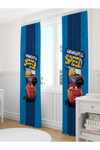 Viadela Single Wing Children's and Baby's Room Curtain - Cars Cars
