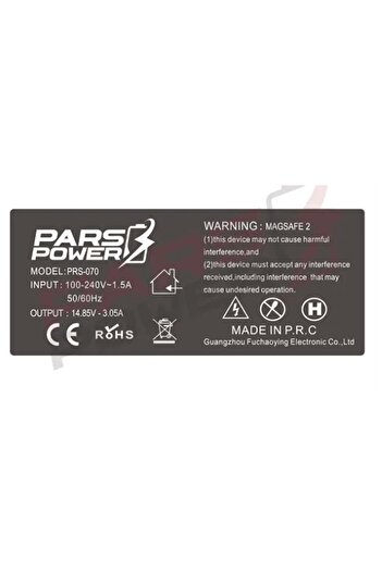 ParsPower APPLE MacBook Air 45W A1436 Magsafe 2 ADAPTÖR ŞARJ ALETİ-CİHAZI PARS POWER
