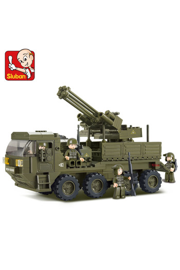 Sluban Army Series, Heavy Truck Building Set 306 Pieces, with Minifigures