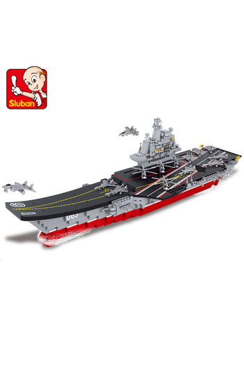 Sluban Aircraft Carrier 1058 PCS, for Ages 6+ Years Old Multi-Color