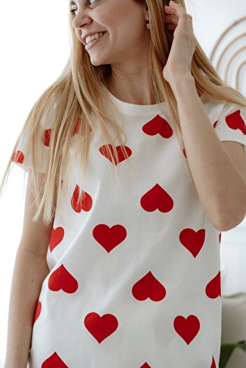Lilabio %100 Pamuk Kalpli Şortlu Kadın Pijama Takımı