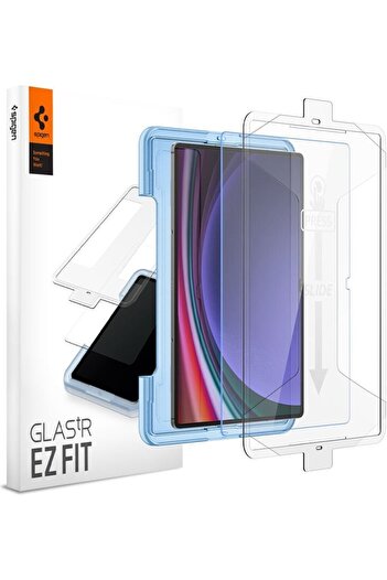 Spigen Galaxy Tab S9 Ultra Glass Screen Protector Easy Installation, Spigen Glas Tr Ezfit Slim Hd (1 Piece)