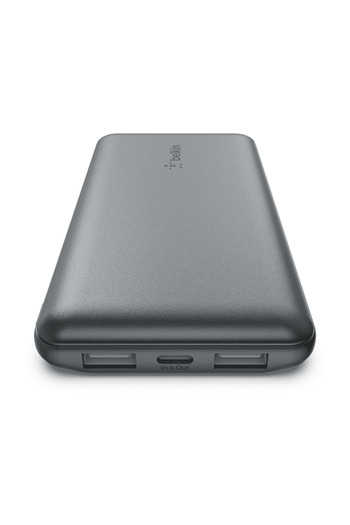 Belkin 10K Usb-A & C 15W 10,000 Mah Portable Charger Space Gray