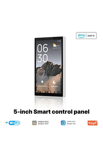 Choice US 5-inch panel MOES Tuya Wifi Smart 5-inch Touch Screen US Center Control Panel Voice Control Alexa