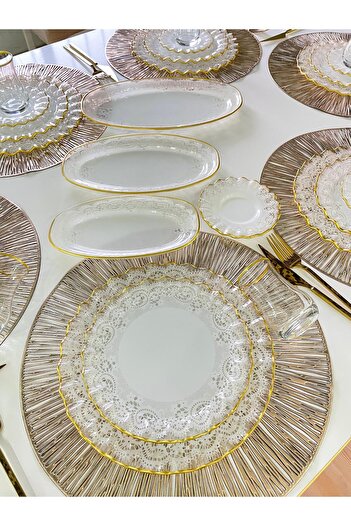 GÜRCÜGLASS 27 Pcs Brown Set