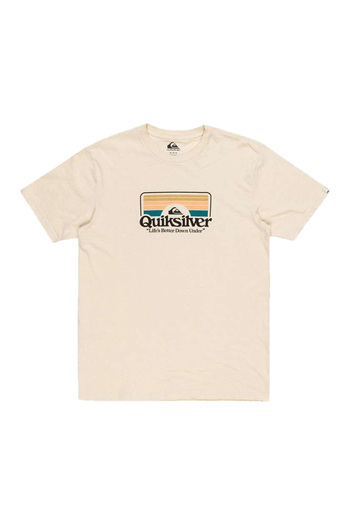 Quiksilver Step Inside Ανδρικό Μπεζ T-Shirt ΑΝΔΡΙΚΟ T-SHIRT EQYZT07678