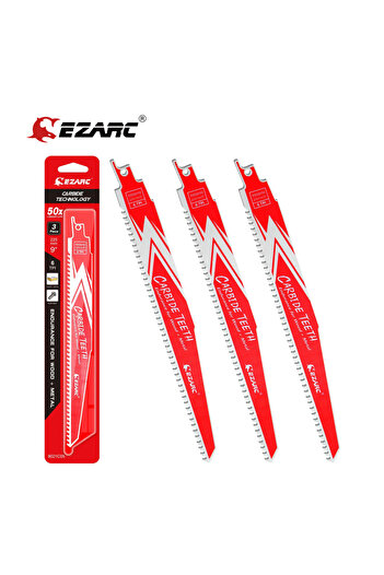 Choice 225mm 9inch Multipurpose Cutting 3pcs Carbide Reciprocating Saw Blade Endurance For Hard Wood