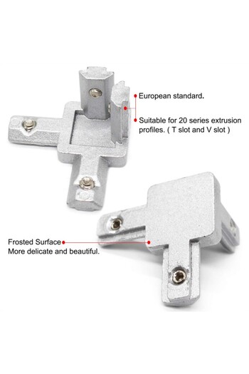 Choice 2020 8Pcs 3-Way End Corner Bracket Connector for European Standard Aluminum Extrusion Profile 2020 3