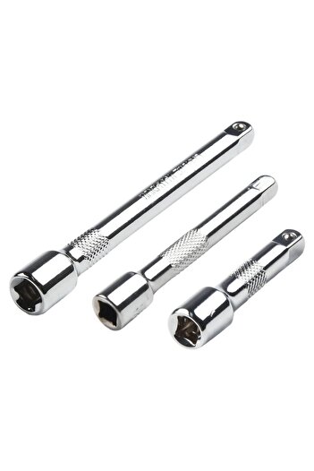 Choice 3pcs 3pc 1/4Inch Chromed Steel Extension Bars Ratchet Sockets Wrench Adapter Power Drill Adapters Lo