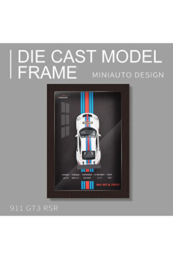 Choice A1 1:32 Photo Frame Version Alloy Metal Sports Car Model Simulation 3D Racing Car Hanging Painting C