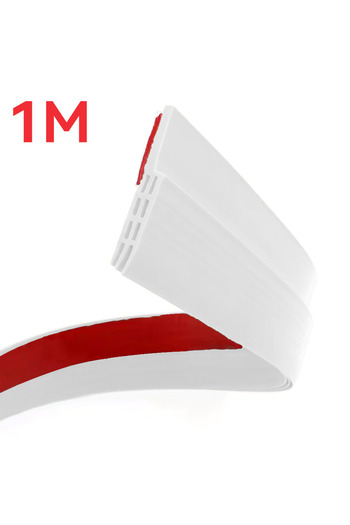 Choice 1M White Under Door Draft Stopper Sealing Strip Sound Proof Noise Reduction Windproof Weather Strip