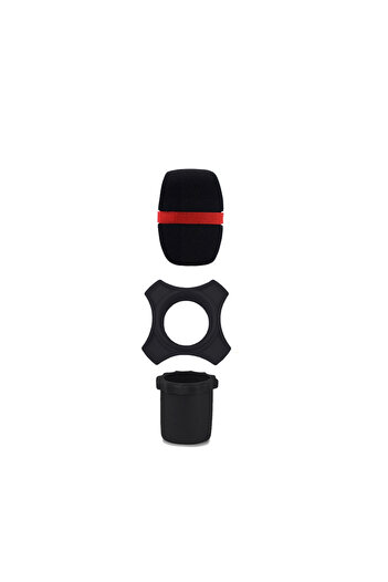 Choice Black Microphone Sponges Sleeve Anti-Rolling Mic Protection Ring Rod Silicone Wireless Handheld Hold