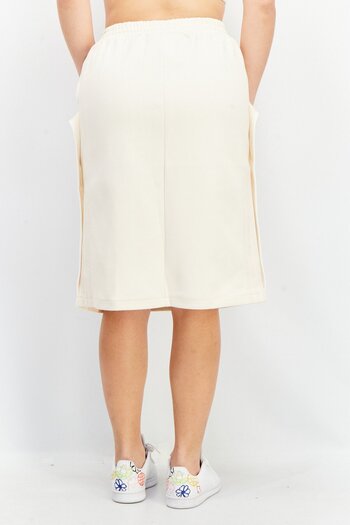 Adidas Originals Women Sportswear Fit Embroidered Midi Skirt, Light Beige