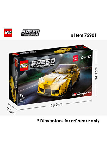 Choice 76901 LEGO 76901Speed Champions Toyota GR Supra Collectible Sports Car Toy Building Set with Racing