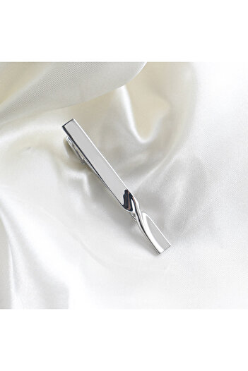 Choice Silver 1pc Men's Business Tie Clip - Stylish And Durable Tie Bar For Regularties -perfect For Weddin