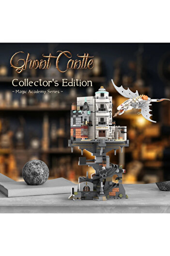 Choice 1056PCS Creative Expert Mini Gringotts Wizarding Bank Building Blocks Set Magic World Dragon Model B