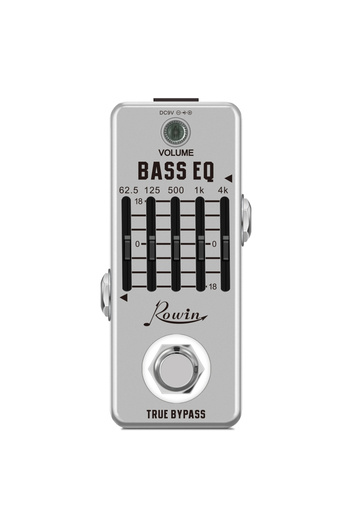 Choice Rowin Bass EQ Pedal, 5-Band EQ Pedal Electric Bass Equalizer Provides ±18dB for Each Band EQ Seek...