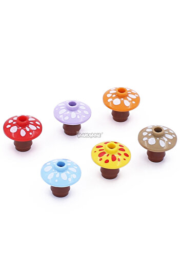 Choice 3-5 ألوان مختلطة من Marumine 40 قطعة من مكعبات Moc 12992 مكعبات بناء فطر 59900 4740 نبات طبيعي