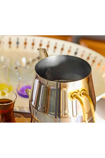 ENASHOP Damla Gold Orta Boy Çaydanlık Takımı