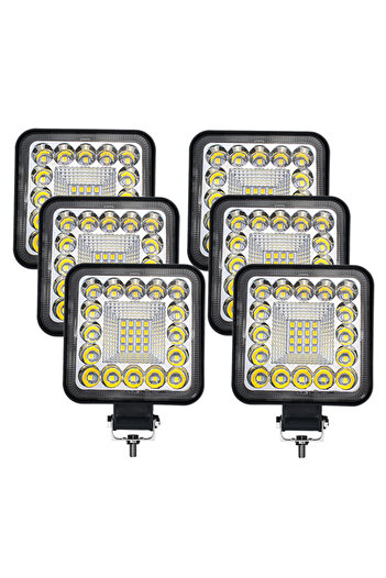 Choice 6pcs Square 96w Nlpeal 96w Led Light Bar Spotlight 12v 24v Car Work Light For Jeep Truck Boat Tracto