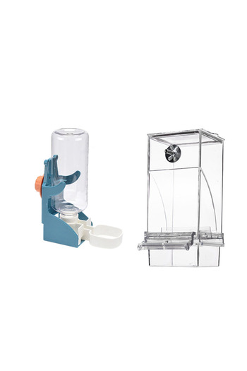 Choice BirdFeeder BlueWater Automatic water dispenser for birds parrot feeding cage transparent parakeet se